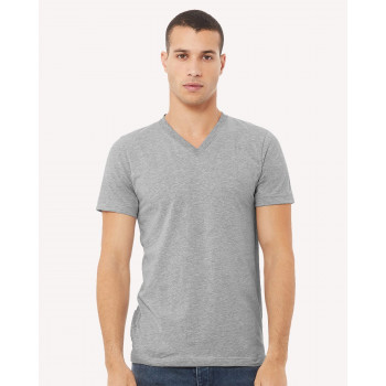 BELLA + CANVAS Unisex Heather CVC V-Neck Tee