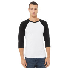 BELLA + CANVAS - Unisex Three-Quarter Sleeve Baseball Tee
