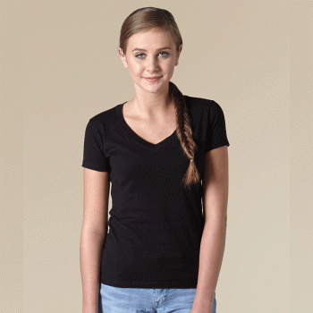 Tultex Women's Fine Jersey V-Neck T-Shirt